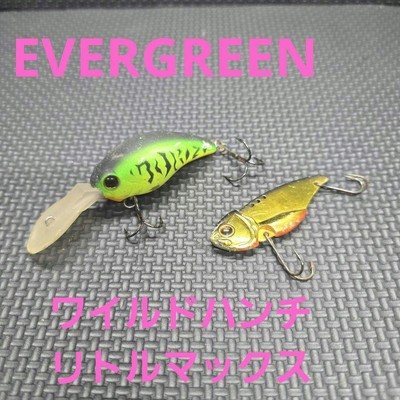 Evergreen Lure Set of 2 Wild Hanchi & Little Max 15g Used Black Gray
