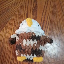 Handmade Crochet Eagle Amigurumi Plush - Toy Cute Bird Toy Gift