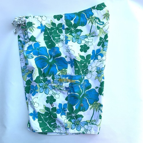 VTG Abercrombie And Fitch Swimtrunks Mens Sze 34 Floral Hawaiian Hula Girls - 第 2/9 張圖片