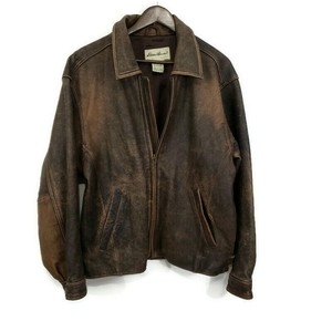 eddie bauer leather coat