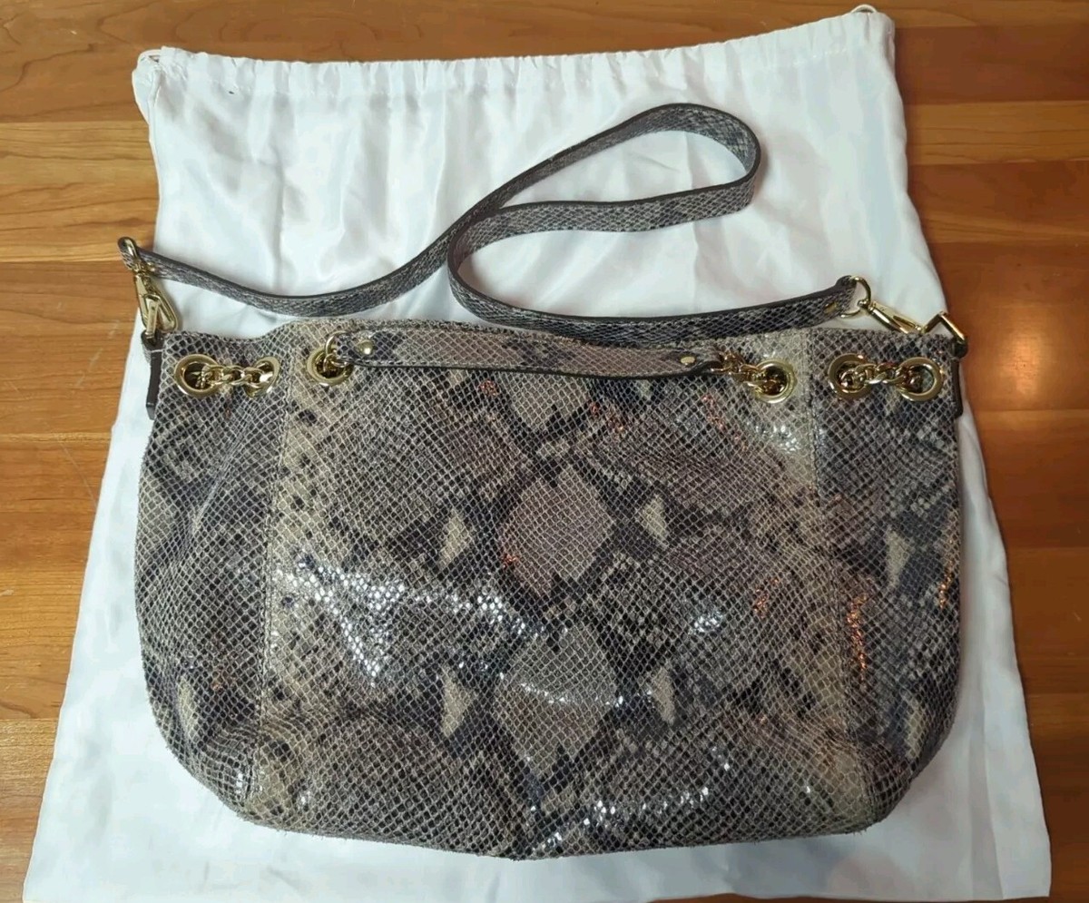 Hobo Purse Michael Kors Python Satchel MICHAEL KORS Chain Python