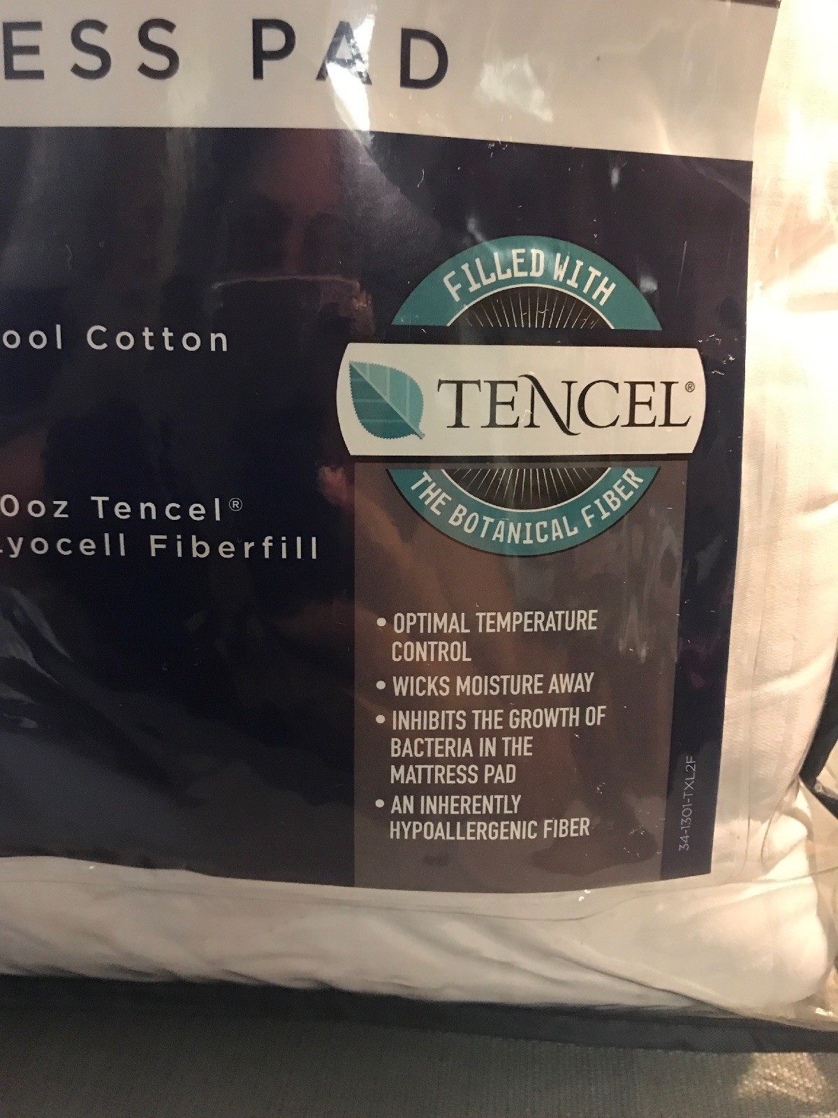 Therapedic 300Thread Count Cotton Tencel Lyocell Mattress Pad Twin XL