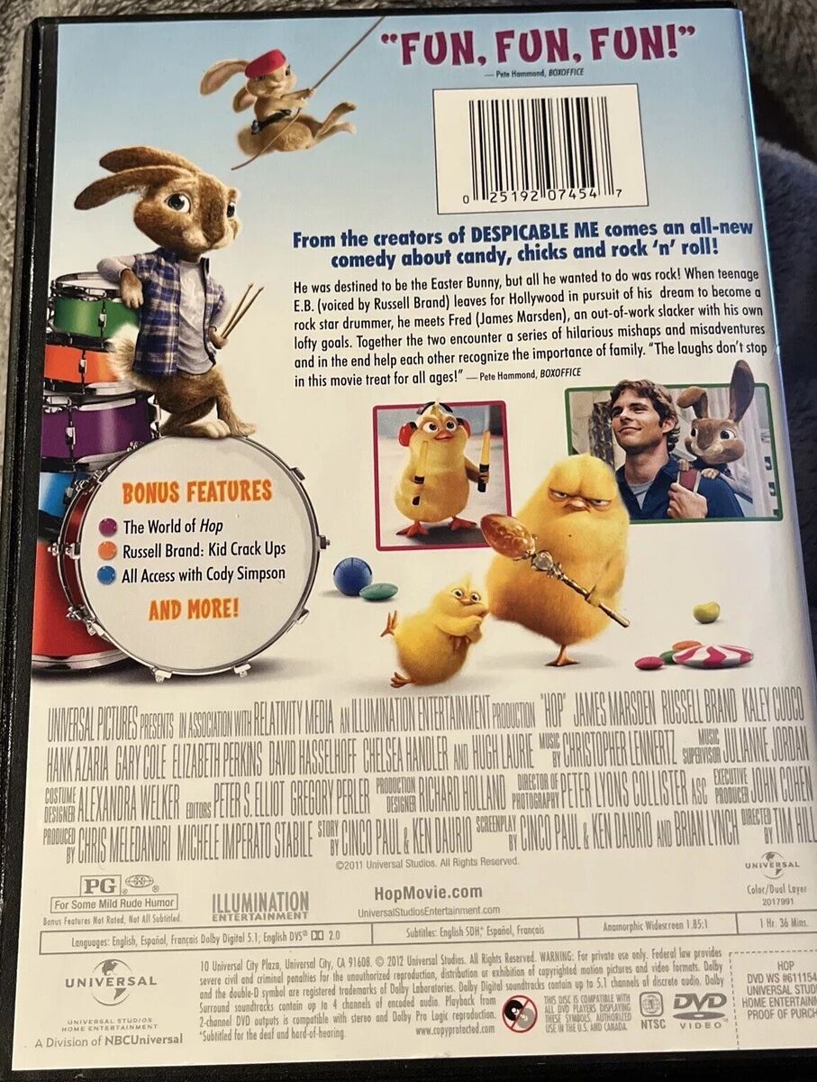 Hop DVD. James Marsden, Kaley Cuoco, Russell Brand. 25192074547 | eBay Hop DVD. James Marsden, Kaley Cuoco, Russell Brand. 25192074547 | eBay