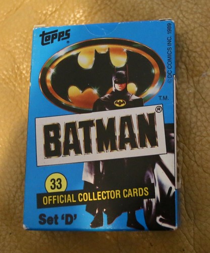 BATMAN 1989 TOPPS ORIGINAL OFFICIAL COLLECTOR CARDS SET D