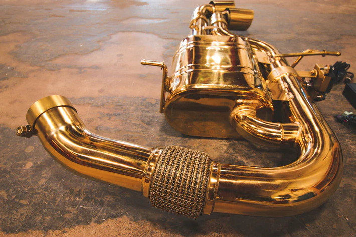 Valvetronic Designs 3.0" Gold Valved Sport Catback Exhaust For 2014-2020 BMW i8