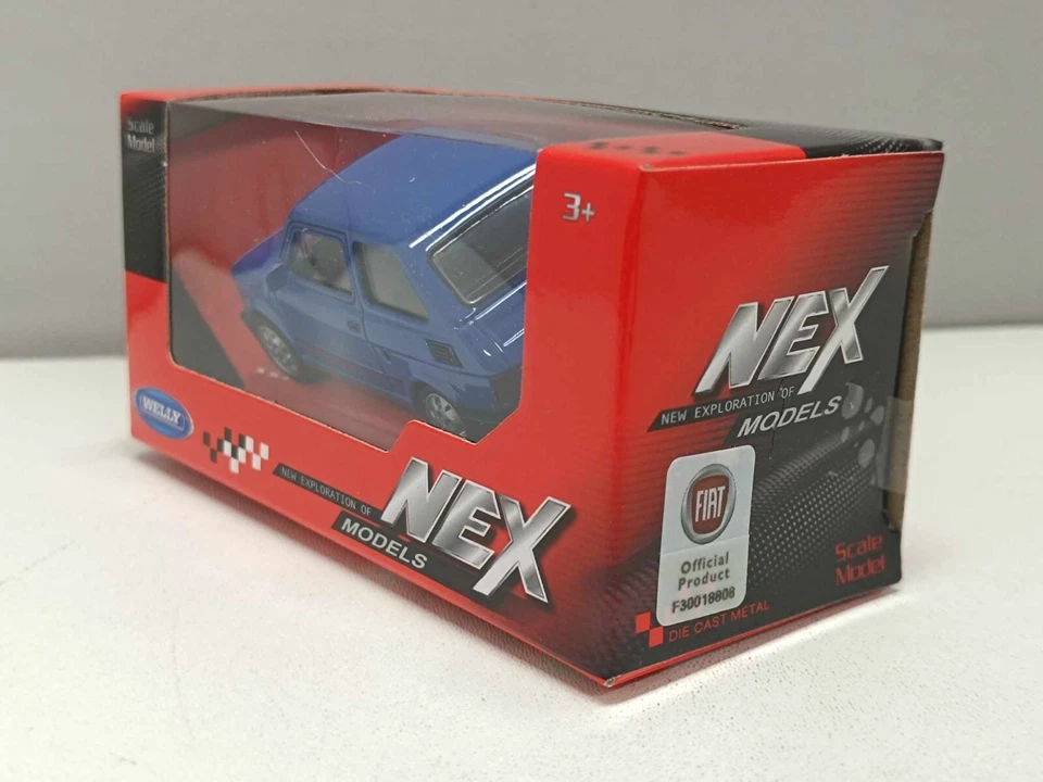 Fiat 126 - 1980 Blu Blue Welly Nex 1:43 Modellino Auto Nuovo - Immagine 3 di 4