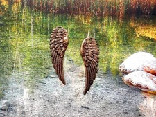 #5034 ANTIQUED GOLD LEFT & RIGHT ANGEL WINGS - 2 Pcs (1 Pair)