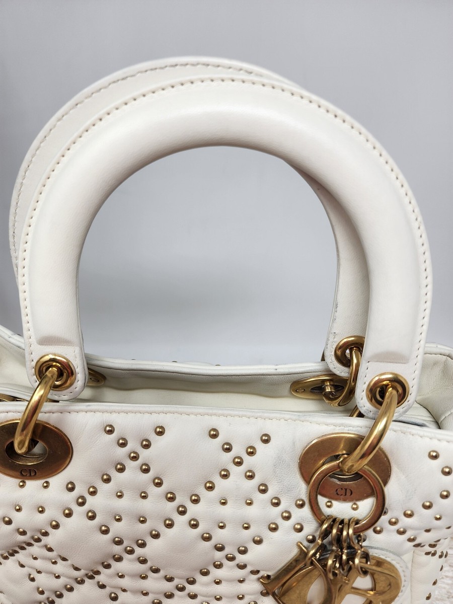Christian Dior Supple Lady Dior Bag Cannage Studded Lambskin Christian Dior Supple Lady Dior Bag Cannage Studded Lambskin