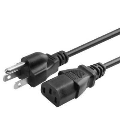 AC Power Cord For MSI Optix MAG241C 3EA21 24'' Curved LED Gaming Monitor Charger