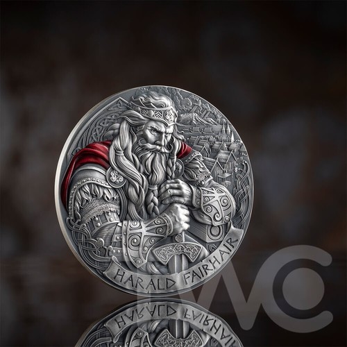 Harald Fairhair The Way to Valhalla 2 oz moneta d'argento CFA Camerun 2025