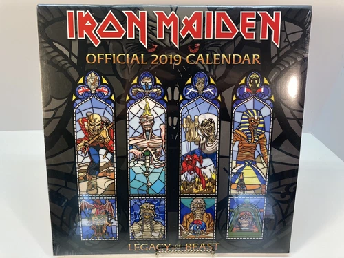 Iron Maiden Official 2019 Calendar Legacy Of The Beast New Sealed Authentic