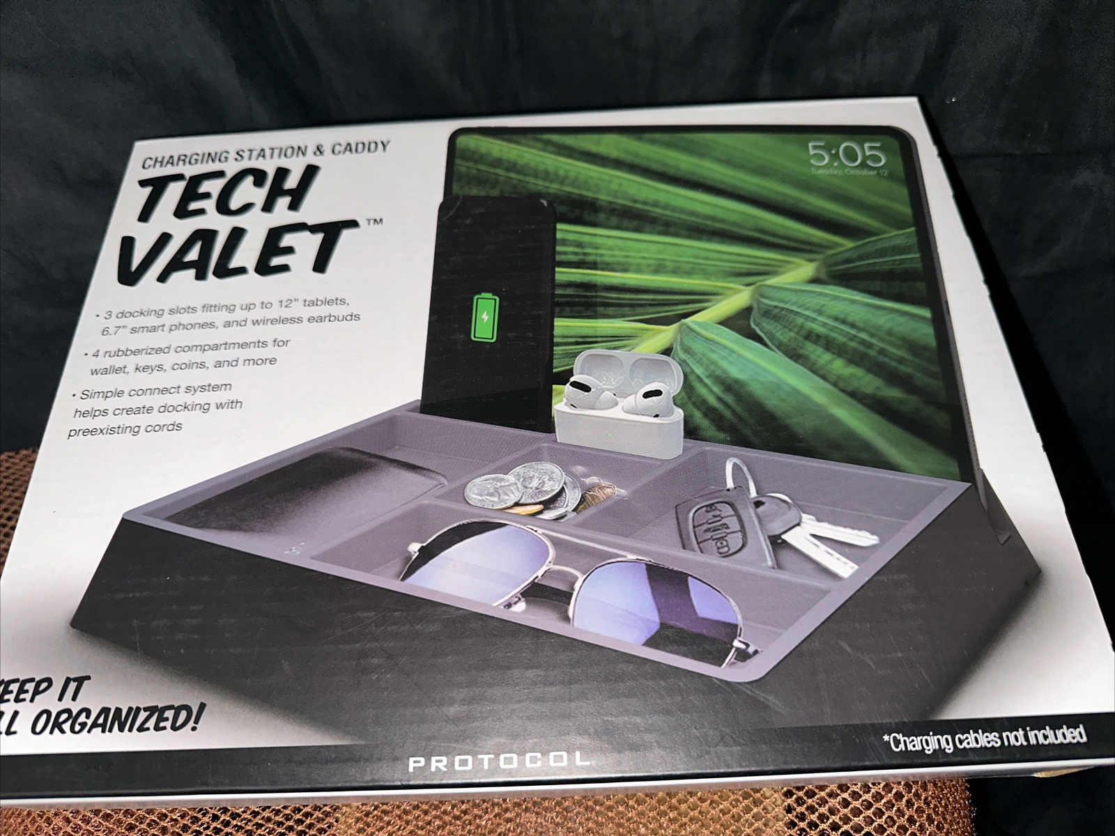 Tech Valet Charging Station & Caddy with USB Ports  -image