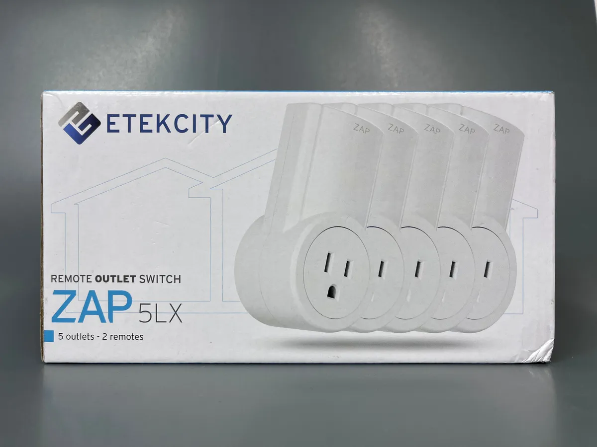 Etekcity ZAP 5LX Remote Outlet Switch 5 Outlets & 2 Remotes NEW OPEN BOX