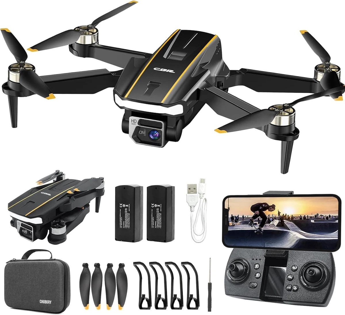 Durable Brushless Motor Drone with Camera for Beginners A68 WiFi