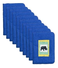 10 Handmade Paper Journals w/ Stone Hippo 5x7 Notebook Diary Deckle Pages 