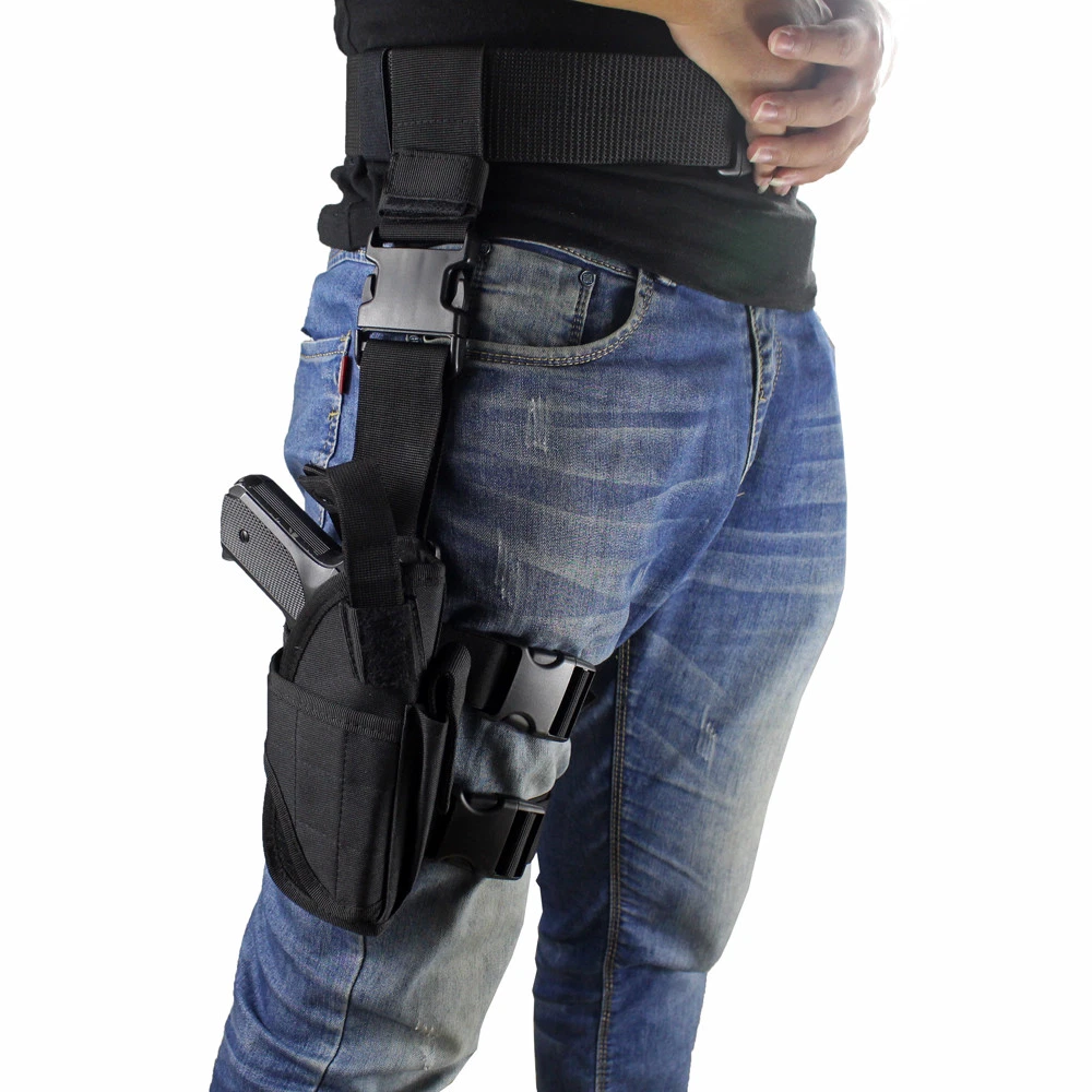 Right Hand Drop Leg Holster Tactical Thigh Gun Holster Adjustable