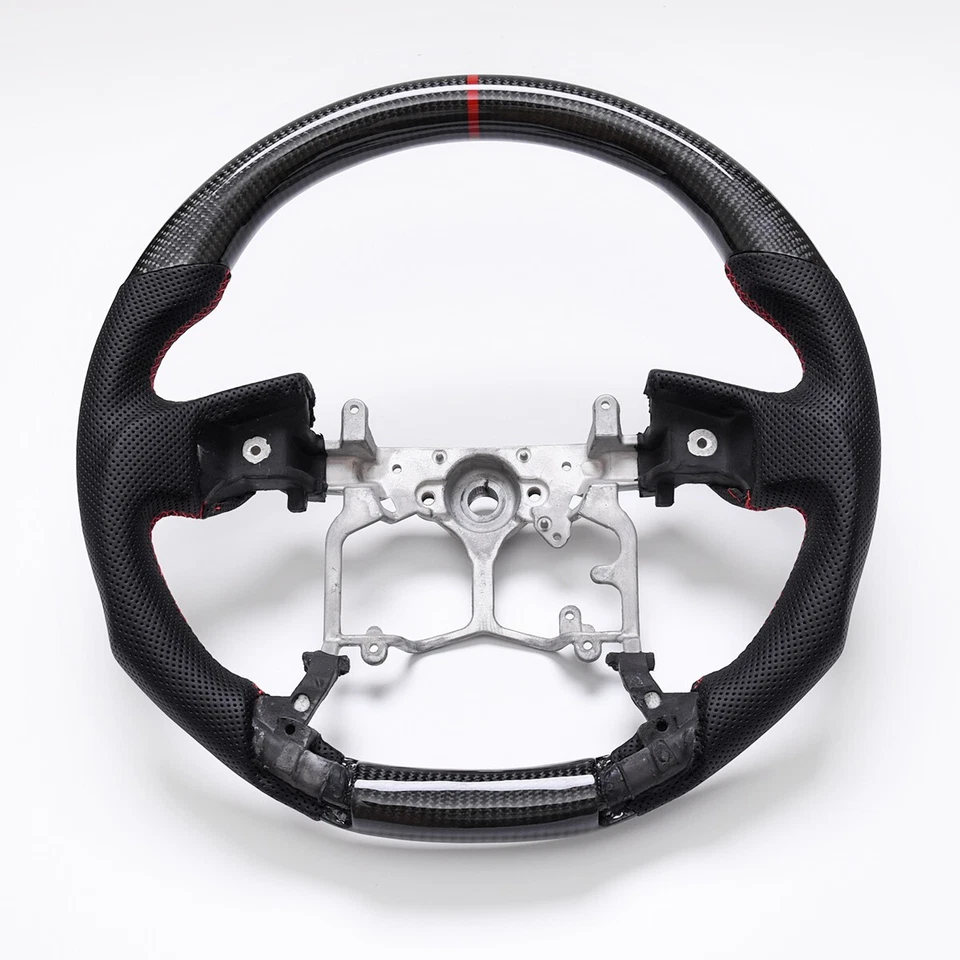 Volante de fibra de carbono real para Toyota 4RUNNER TUNDRA TACOMA 2010-2023 Foto 2 de 4