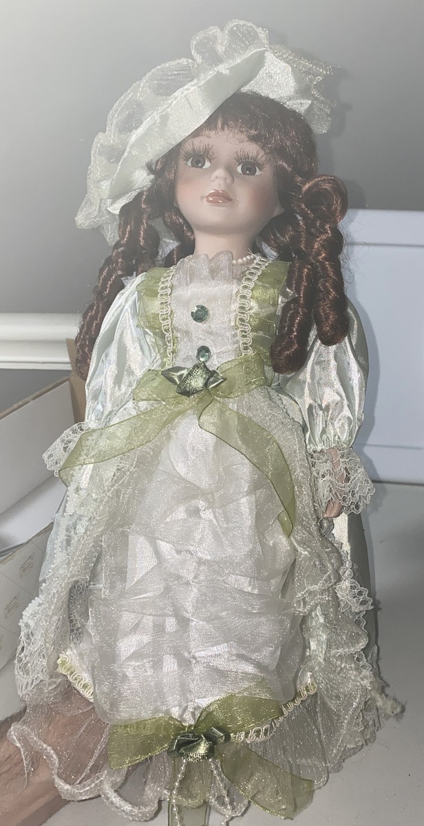 Heritage Signature Collection Porcelain Doll Green Dress | eBay