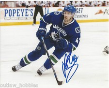 Vancouver Canucks Sven Baertschi Autographed Signed 8x10 Photo COA