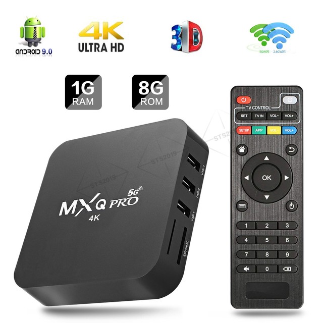 MXQ Pro 4K Dual WiFi Android Quad Core 1GB+8GB Smart TV Box 3D Home