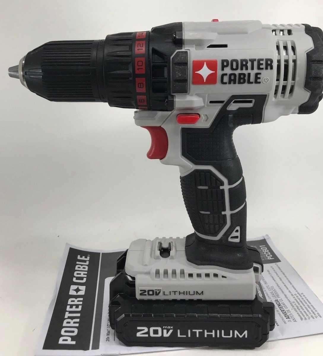 Porter-Cable PCC601 Drill Driver PCC681L 20V Ah MAX