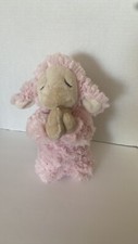 Baby Ganz pink praying lamb sheep EUC 10  plush stuffed animal