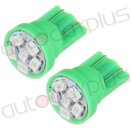 For Ford F150 F250 5pcs Roof Top Cab Marker Lights Clear Lens+5X Green LED Bulb - Picture 8 of 9