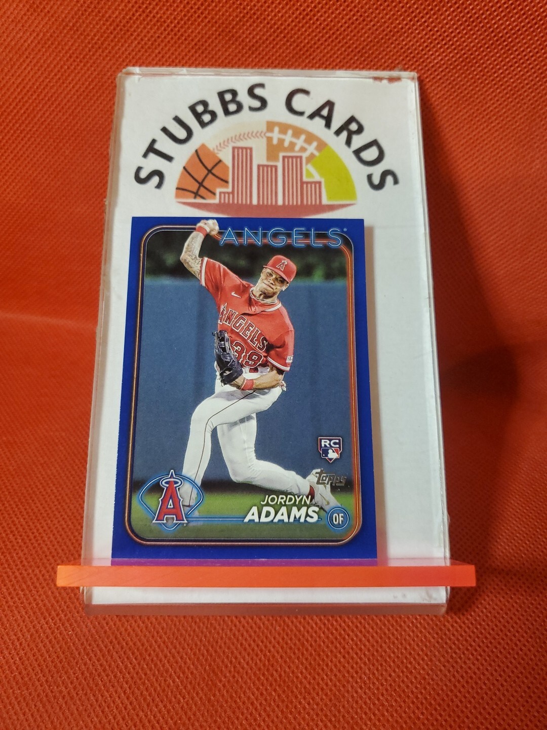 2024 Topps Series 2 Baseball Jordyn Adams #470 RC Rookie Royal Blue Parallel