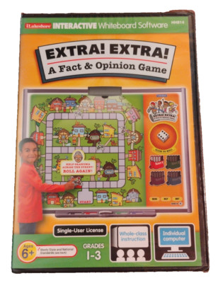 I Lakesore A Fact & Opinion Game Interactive Whiteboard Software PC/Mac NEW