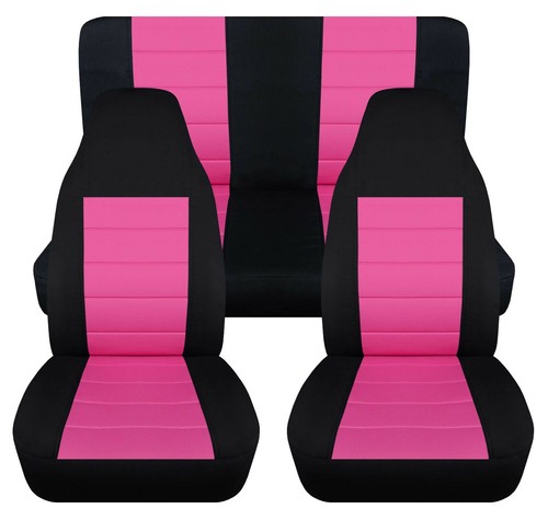 Front and Rear car seat covers Fits Jeep wrangler YJ-TJ-LJ 1985-2006 Nice Colors - Picture 24 of 27