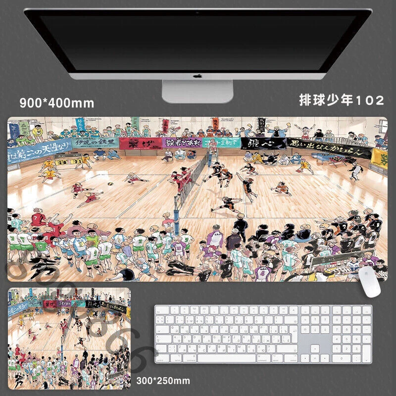 Alfombrilla de ratón Haikyuu!! Alfombrilla de ratón para juegos de escritorio alfombrilla de gran tamaño alfombrilla de mesa de anime Foto 2 de 4