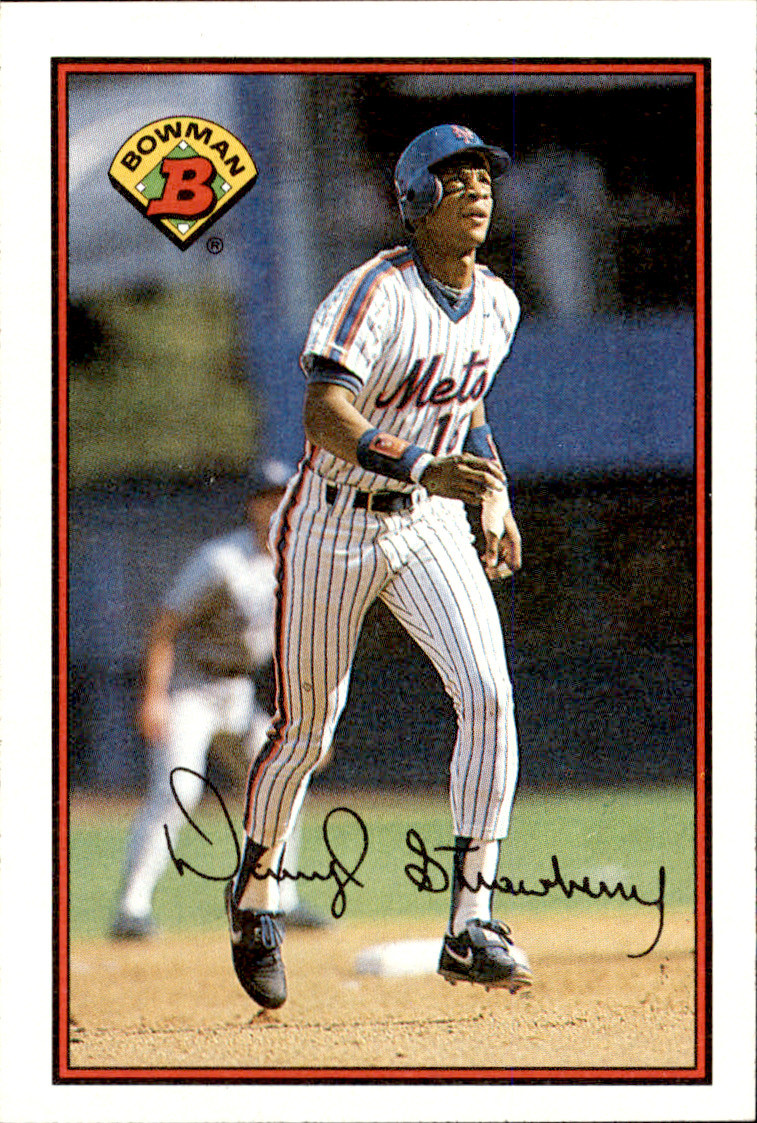 DARRYL STRAWBERRY 1989 Bowman Base #387 New York Mets Baseball Trading Card