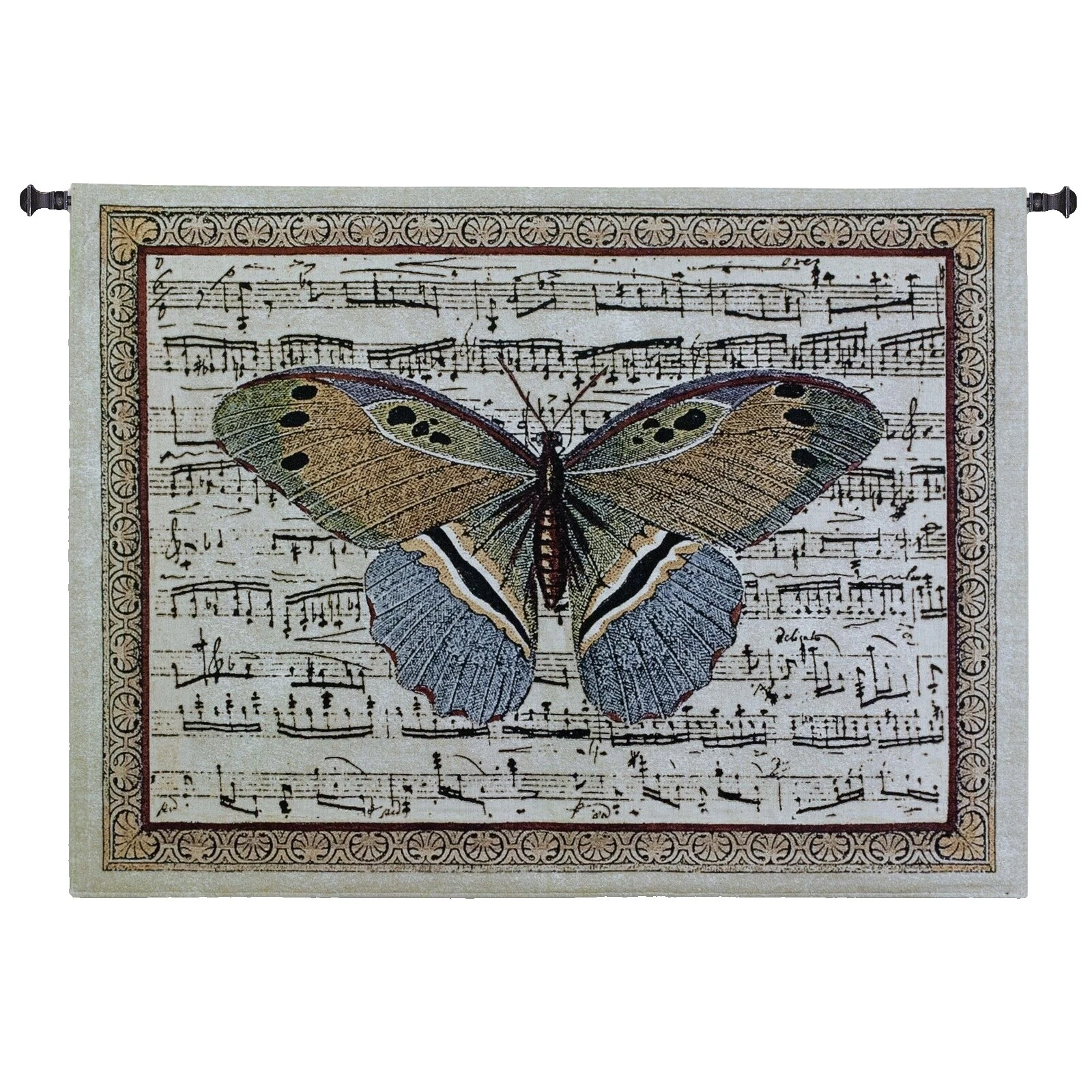 Animal print 100% algodón bordado tapices