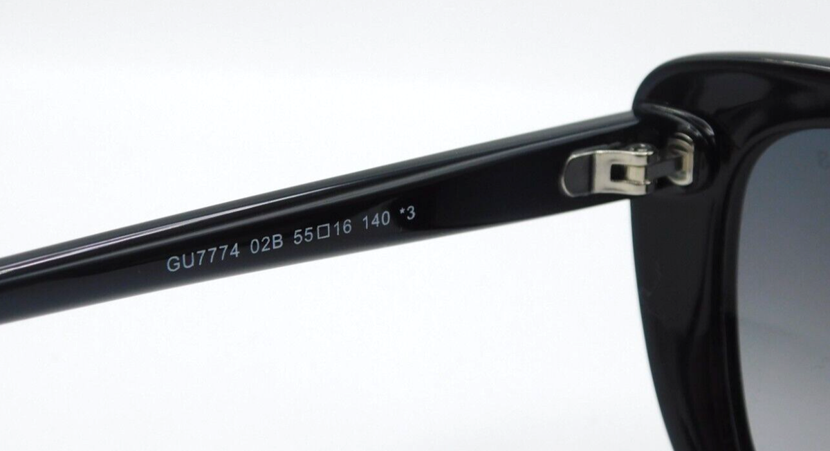BRAND NEW GUESS GU7774 02B MATTE BLACK GREY CAT EYE WOMEN display picture 3