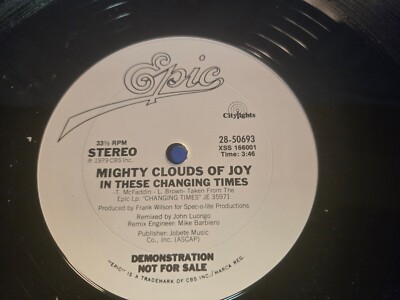 Mighty Clouds Of Joy   In These Changing Times - 12'' FUNK, SOUL  VINYL SINGLE