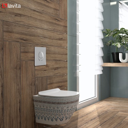 GROHE Vorwandelement Solido + Wand WC Sofi Slim Folklor + Knopf Set - Bild 23 von 29