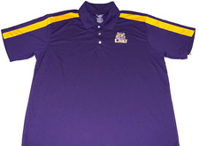 LSU Louisiana State University Tigers Embroidered Golf Polo Shirt New! NWT XL