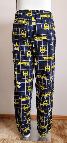 North Queensland Cowboys NRL Mens Navy Printed Flannel Sleep Pants Size L New - Picture 4 of 4