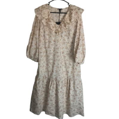 beige western dress Soleil Knit And Mesh Halter Maxi Dress / Cream | MESHKI main image 1