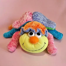 Hugfun Chenille Bee Bumblebee Plush Stuffed Animal Rainbow Colorful Bug 11"