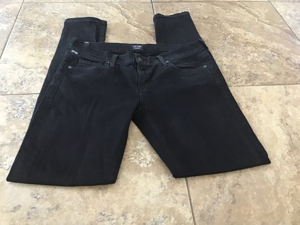 Pantalones de mezclilla Citizens of Humanity 29 para mujer Avedon tiro bajo pierna ajustada elástica Foto 3 de 4