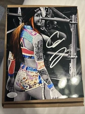 Cora Jade Autographed Metallic Photo 8x10 WWE NXT, JSA Certified