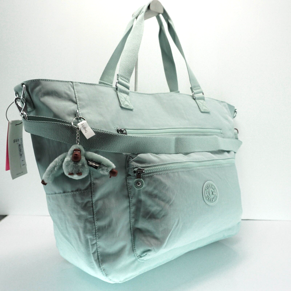 Kipling ISAAC Extra Large Zip Tote Bag SL4830 Polyamide Springtime