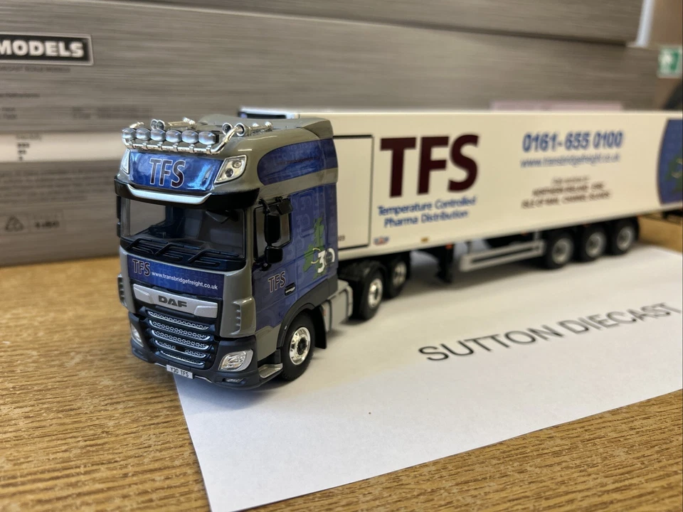 WSI 02-3069 DAF XF Fridge Transbridge Freight Services TFS 1/50 - Image 2 of 4