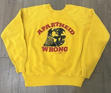 VTG 80s Stevie Wonder Apartheid Wrong Sweatshirt L 1986 Soul Music Mandela GRAIL