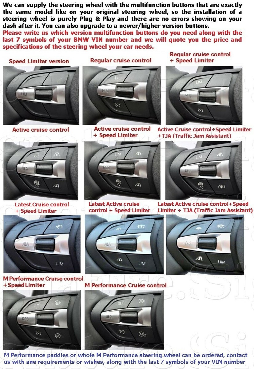 Heated Lane Assist ACC BMW Alcantara M Sport steering wheel F30