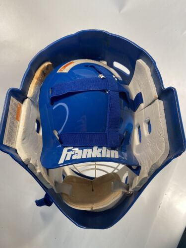 Casco da portiere blues vintage NHL St. Louis Franklin maschera da hockey - Foto 4 di 12