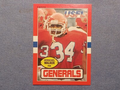 HERSCHEL WALKER ROOKIE 1985 TOPPS USFL SUPER DUPER CLEAN!!!