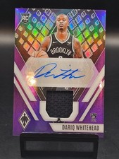 2023 Panini Phoenix Rookie Jersey Purple Dariq Whitehead 6/99 AUTO #RJA-DWH