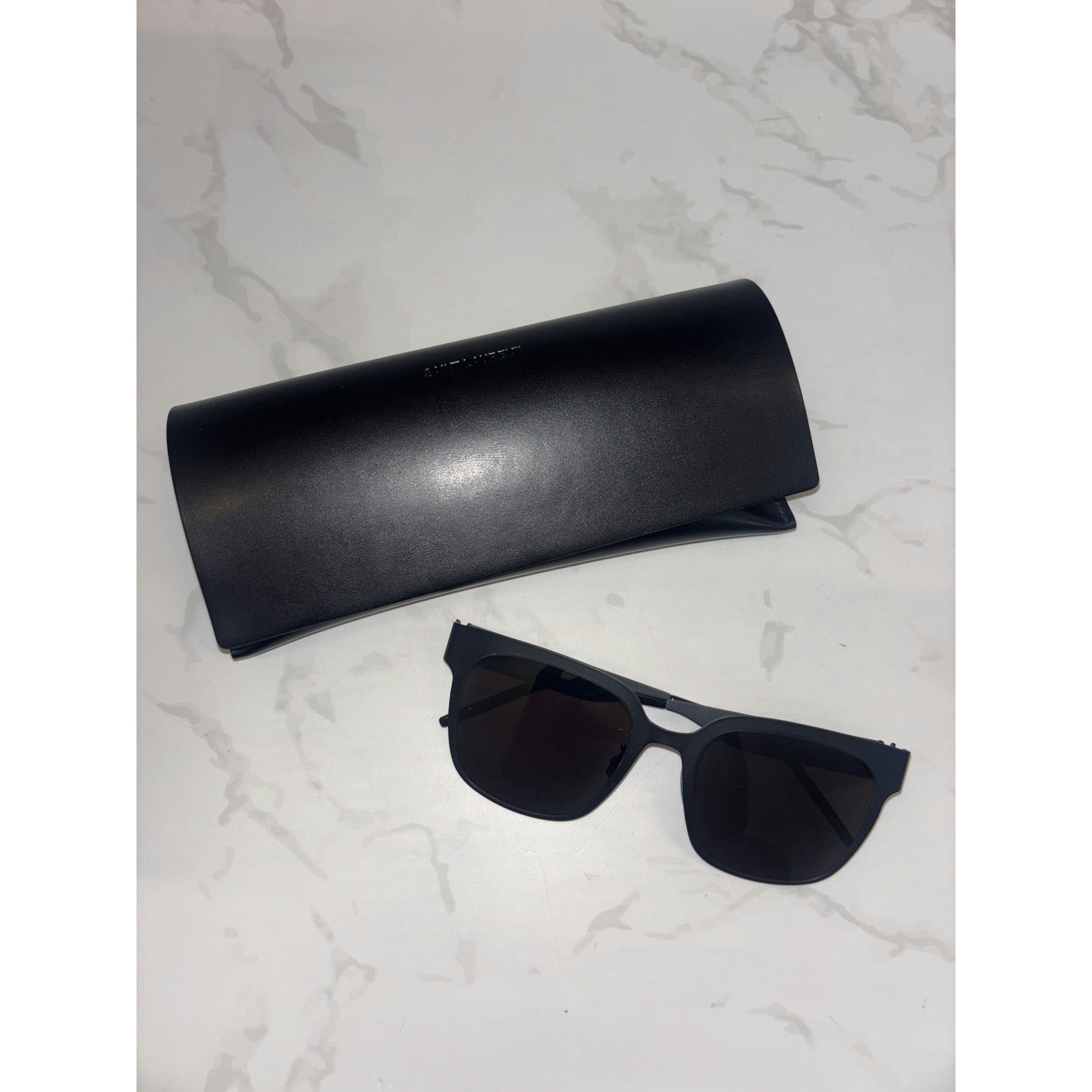 Occhiali da sole unisex polarizzati montatura plastica nera Yves Saint Laurent SL M41 003